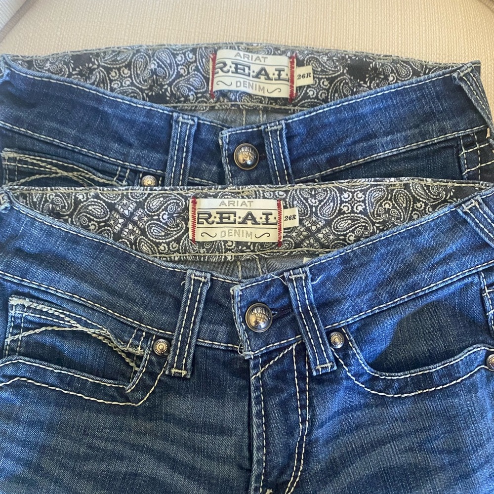 Ariat Dark Blue Denim Jeans—two pair!